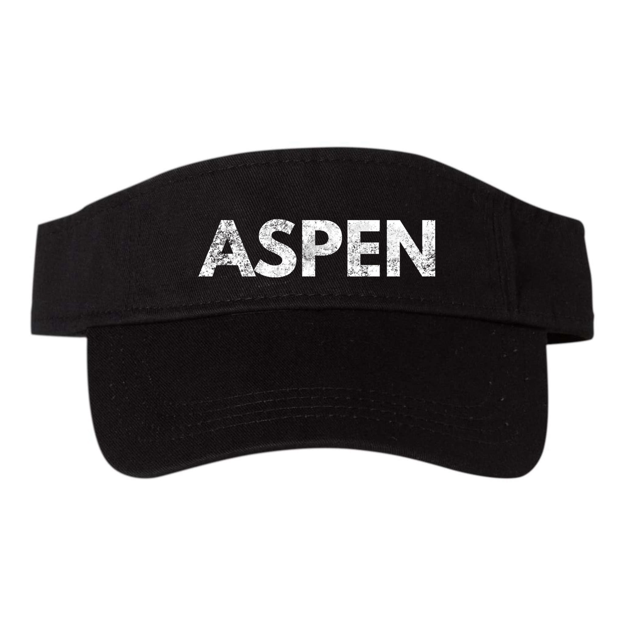 Aspen Skiing Text Visor
