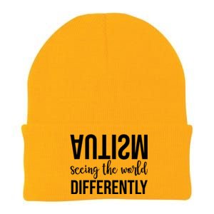 Autism Seeing The World Differently Knit Cap Winter Beanie