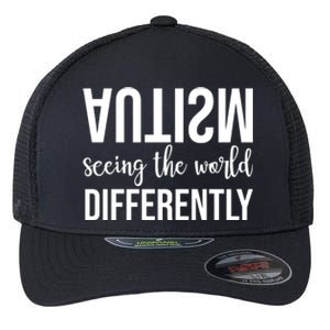 Autism Seeing The World Differently Flexfit Unipanel Trucker Cap