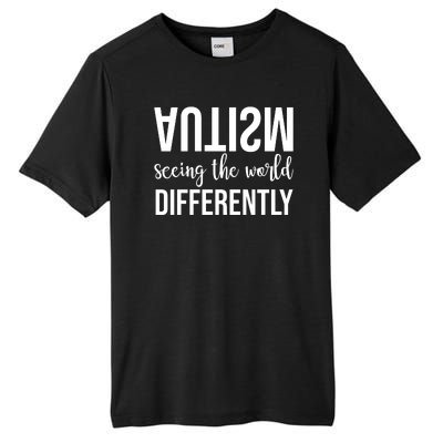 Autism Seeing The World Differently Tall Fusion ChromaSoft Performance T-Shirt