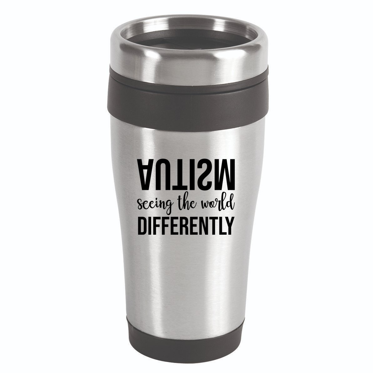 Autism Seeing The World Differently 16oz Travel Tumbler