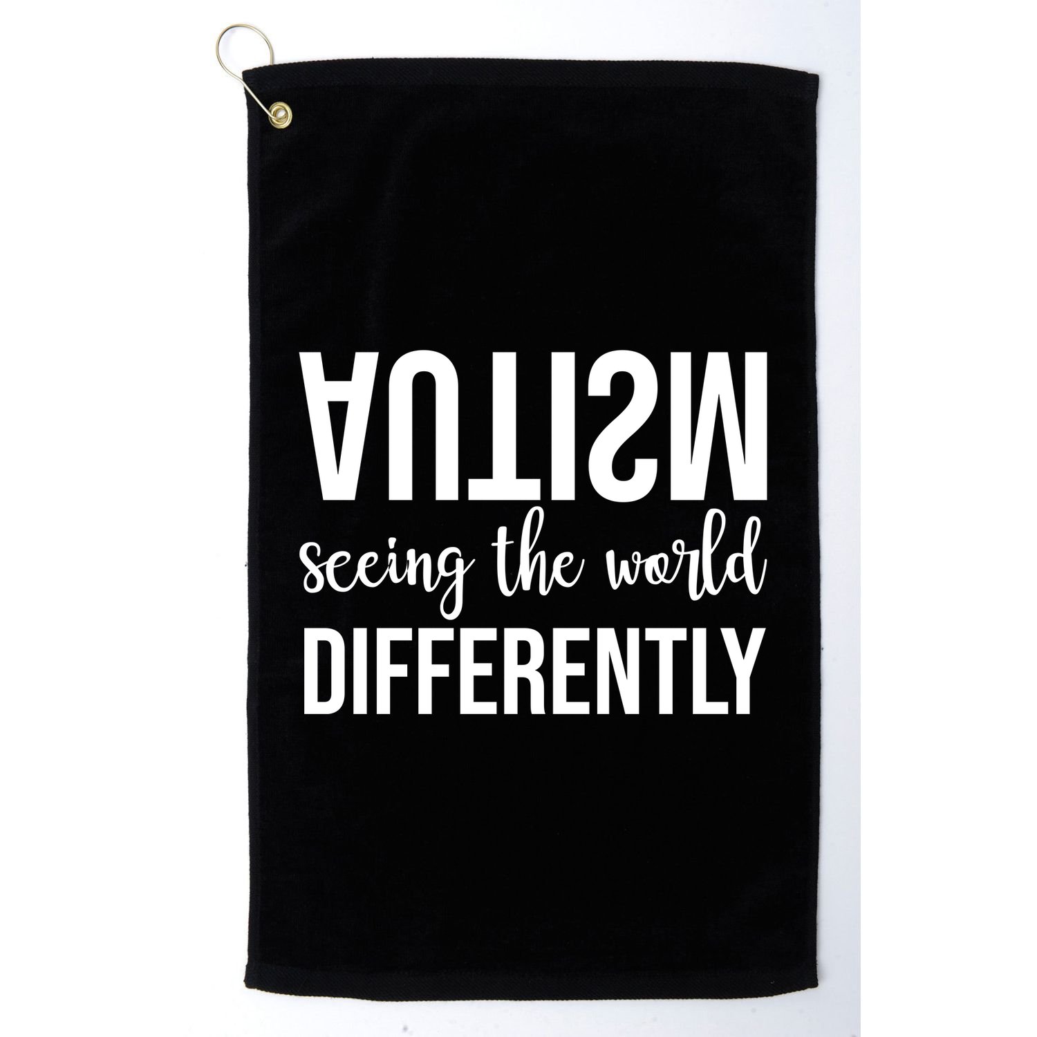 Autism Seeing The World Differently Golf Towel