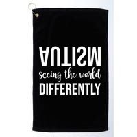 Autism Seeing The World Differently Golf Towel