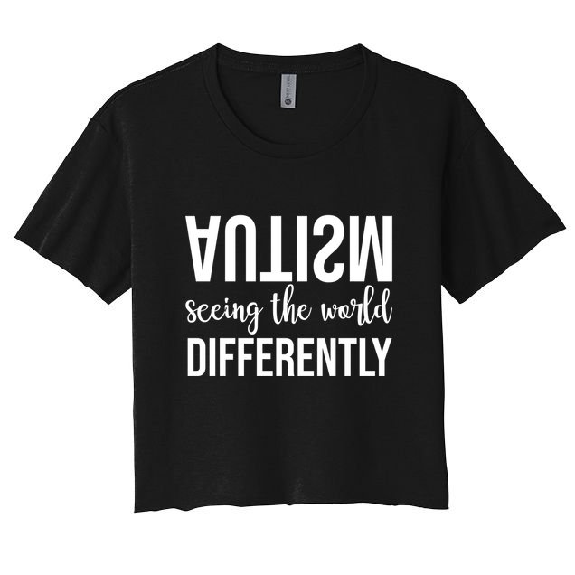 Autism Seeing The World Differently Crop Top