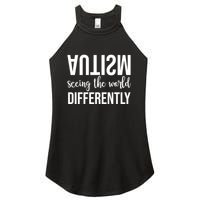 Autism Seeing The World Differently Women's Perfect Tri Rocker Tank