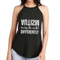 Autism Seeing The World Differently Women's Perfect Tri Rocker Tank