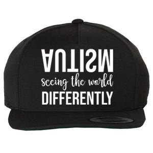 Autism Seeing The World Differently Wool Snapback Cap