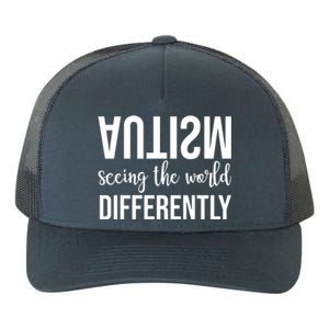 Autism Seeing The World Differently Yupoong Adult 5-Panel Trucker Hat