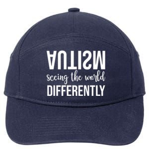 Autism Seeing The World Differently 7-Panel Snapback Hat