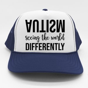 Autism Seeing The World Differently Trucker Hat