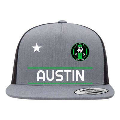 Austin Soccer Team Jersey Mini 512 Badge Flat Bill Trucker Hat