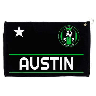 Austin Soccer Team Jersey Mini 512 Badge Grommeted Golf Towel