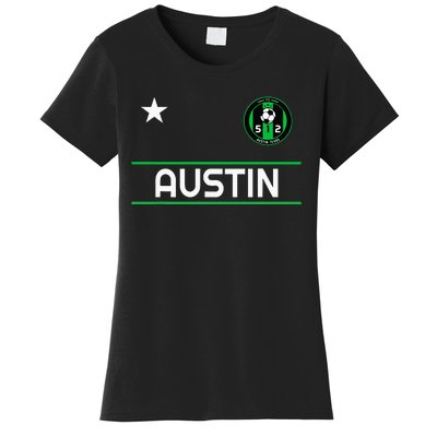 Austin Soccer Team Jersey Mini 512 Badge Women's T-Shirt