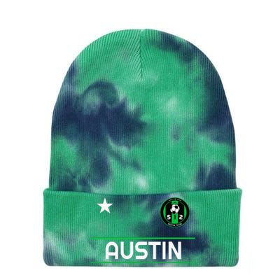 Austin Soccer Team Jersey Mini 512 Badge Tie Dye 12in Knit Beanie