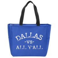 All Sport Trends Women Dallas Vs All Yall Zip Tote Bag