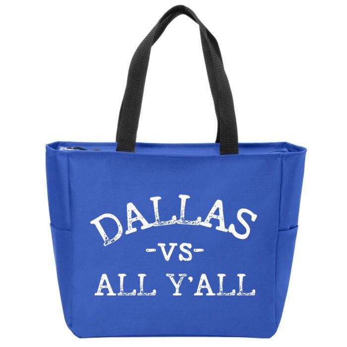 All Sport Trends Women Dallas Vs All Yall Zip Tote Bag