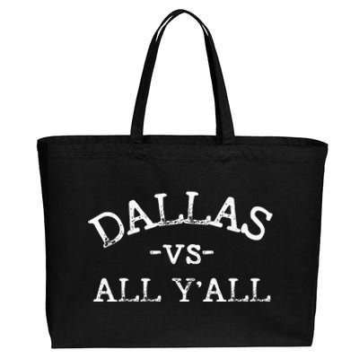 All Sport Trends Women Dallas Vs All Yall Cotton Canvas Jumbo Tote