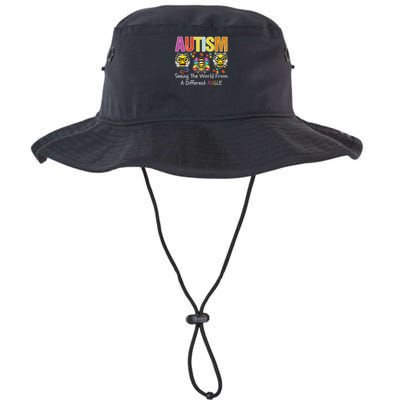 Autism Seeing The World From A Different Angle Cute Bee Legacy Cool Fit Booney Bucket Hat