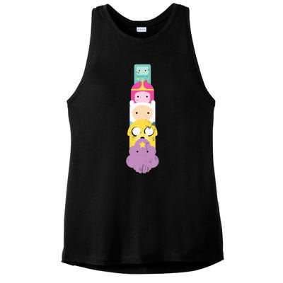 Adventure Stack Time! Ladies PosiCharge Tri-Blend Wicking Tank