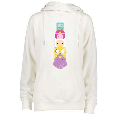 Adventure Stack Time! Womens Funnel Neck Pullover Hood