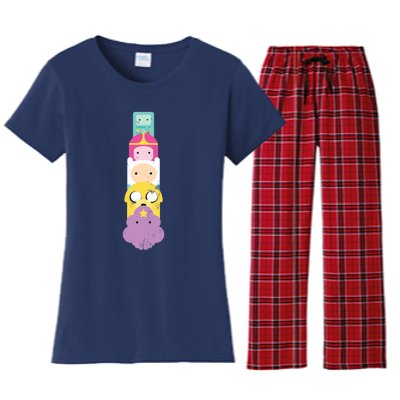 Adventure Stack Time! Women's Flannel Pajama Set