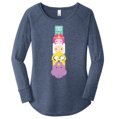 Adventure Stack Time! Women's Perfect Tri Tunic Long Sleeve Shirt