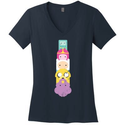 Adventure Stack Time! Women's V-Neck T-Shirt