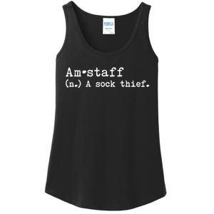 A Sock Thief American Staffordshire Terrier Dog Ladies Essential Tank