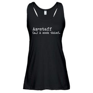 A Sock Thief American Staffordshire Terrier Dog Ladies Essential Flowy Tank