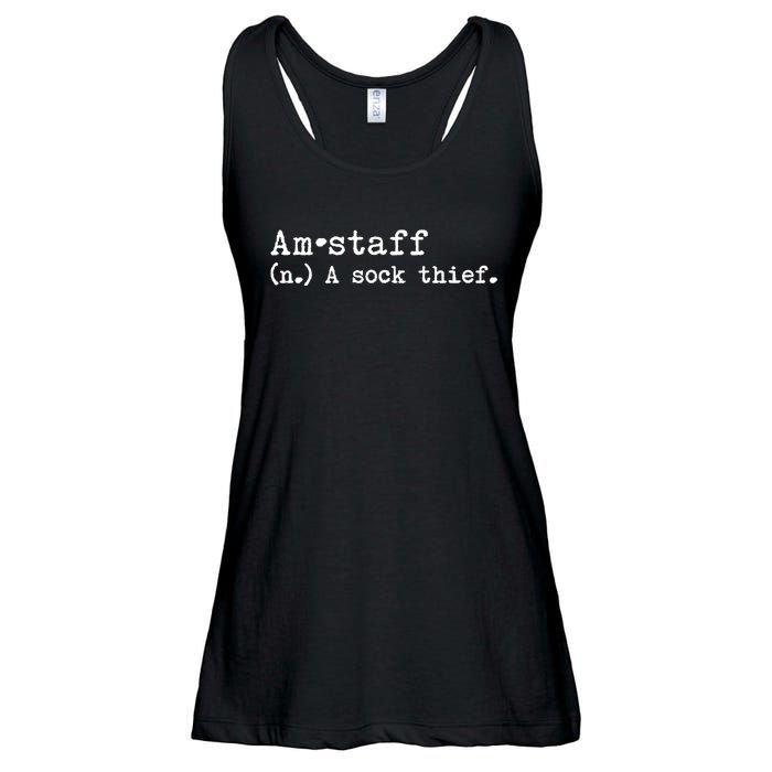 A Sock Thief American Staffordshire Terrier Dog Ladies Essential Flowy Tank