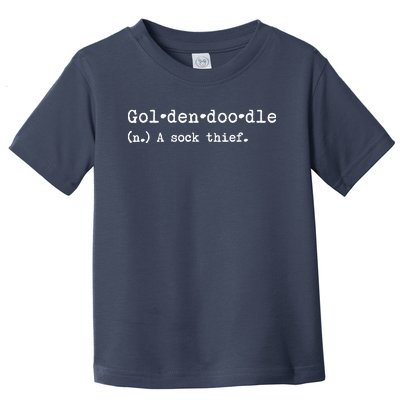 A Sock Thief Goldendoodle Dog Toddler T-Shirt