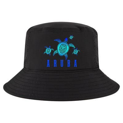 Aruba Sea Turtle Tribal Pattern Scuba Diving Diver Aruba Cool Comfort Performance Bucket Hat