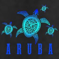 Aruba Sea Turtle Tribal Pattern Scuba Diving Diver Aruba Adult Drive Performance Visor