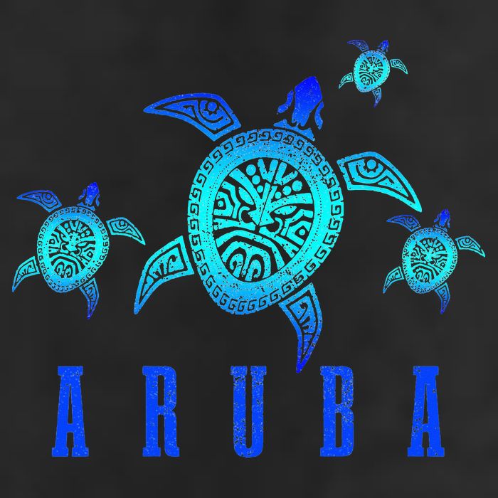 Aruba Sea Turtle Tribal Pattern Scuba Diving Diver Aruba Adult Drive Performance Visor