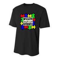 Autism Seeing the World Differently  Child Youth Performance Sprint T-Shirt