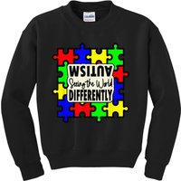 Autism Seeing the World Differently  Child Kids Sweatshirt