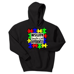 Autism Seeing the World Differently  Child Kids Hoodie