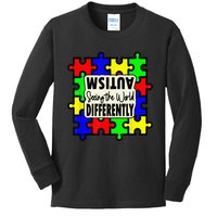 Autism Seeing the World Differently  Child Kids Long Sleeve Shirt