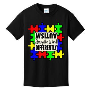 Autism Seeing the World Differently  Child Kids T-Shirt