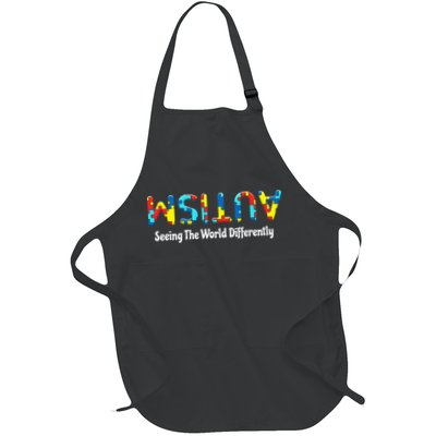 Autism Seeing The World Differently Upside Autism Awareness Apron