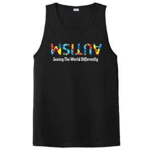 Autism Seeing The World Differently Upside Autism Awareness PosiCharge Competitor Tank