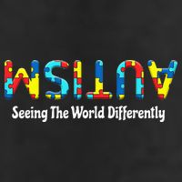 Autism Seeing The World Differently Upside Autism Awareness Golf Towel