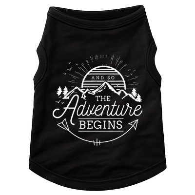 And So The Adventure Begins Adventure Camping Doggie Tank