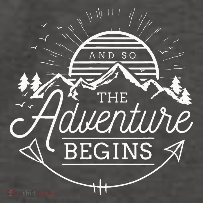 And So The Adventure Begins Adventure Camping Vector Backpack