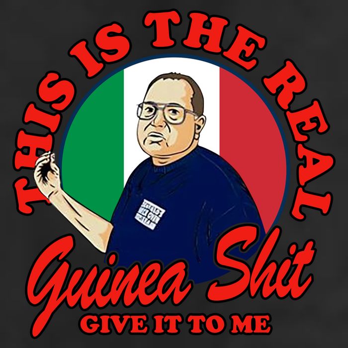 Al Santillo This Is The Real Guinea Shit Give It To Me 7 Panel Mesh Trucker Snapback Hat