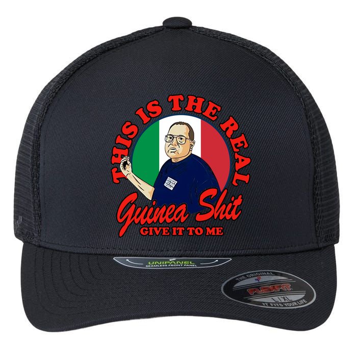 Al Santillo This Is The Real Guinea Shit Give It To Me Flexfit Unipanel Trucker Cap