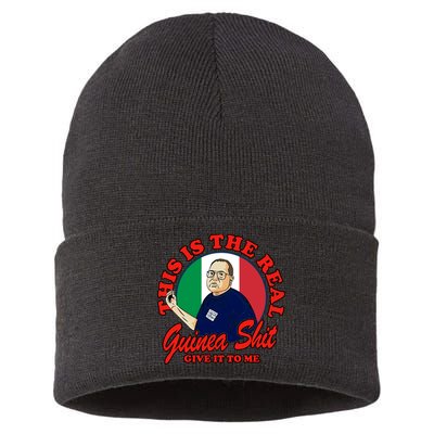 Al Santillo This Is The Real Guinea Shit Give It To Me Sustainable Knit Beanie