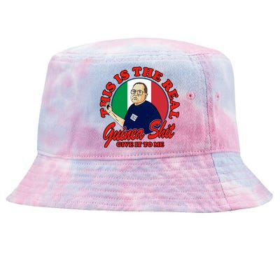 Al Santillo This Is The Real Guinea Shit Give It To Me Tie-Dyed Bucket Hat