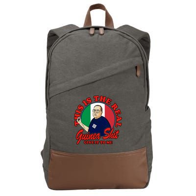 Al Santillo This Is The Real Guinea Shit Give It To Me Cotton Canvas Backpack