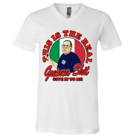 Al Santillo This Is The Real Guinea Shit Give It To Me V-Neck T-Shirt